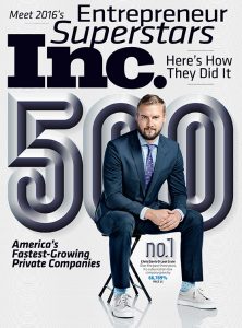 Inc. 5000 September 2016 cover