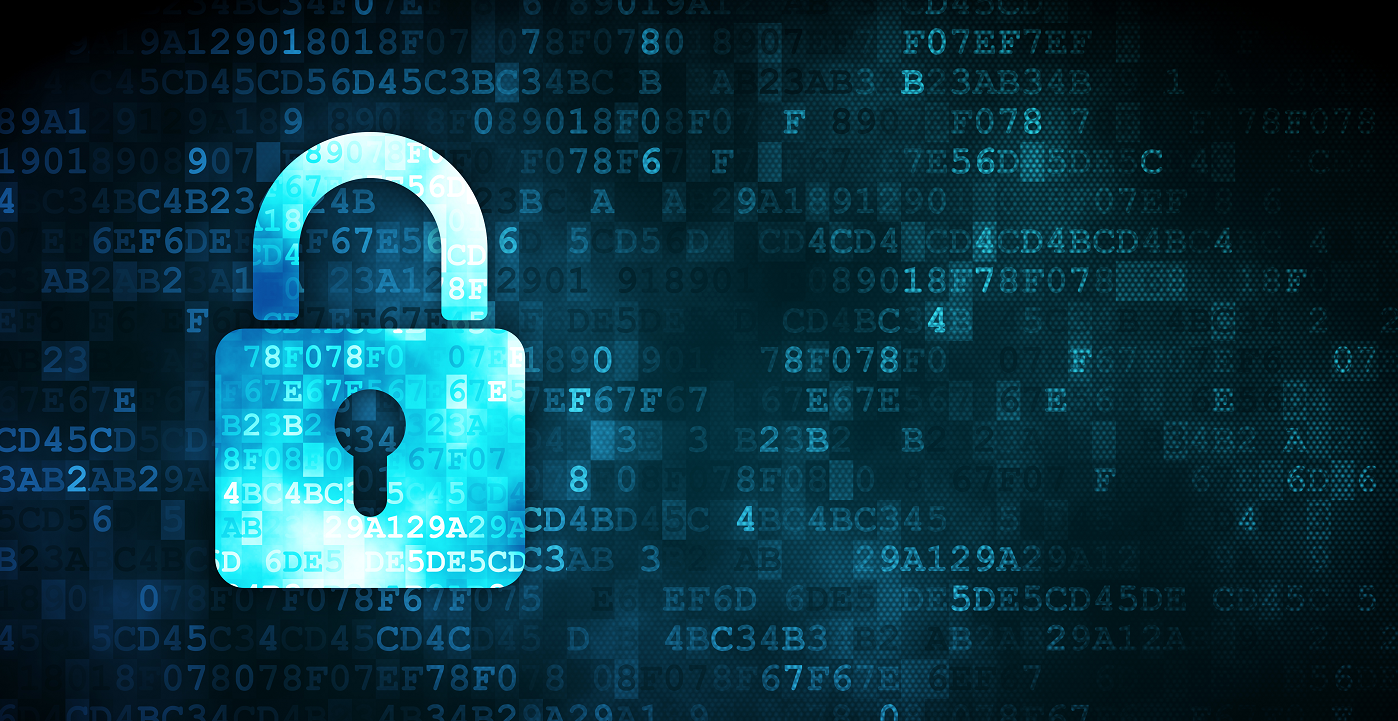 Cyber Security Locked - blue