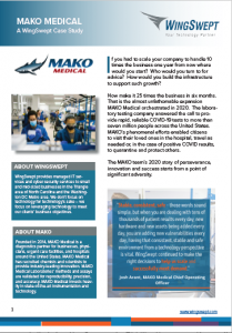 WingSwept - Mako Medical Case Study