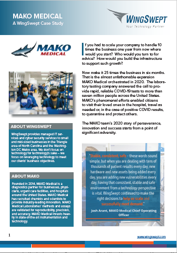 WingSwept - MAKO Medical Case Study